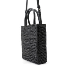 Load image into Gallery viewer, LOEWE Standard A5 2-Way Bag Black/WhiteA563S30X09 Raffia Leather
