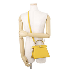 将图像加载到图库查看器中，FENDI Peekaboo Icy You Yellow8BN335 Leather Size Petit
