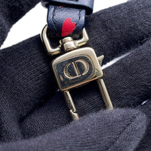 Load image into Gallery viewer, Dior I Love Paris Phone Holder Navy/Red Leather
