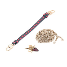 Load image into Gallery viewer, Dior I Love Paris Phone Holder Navy/Red Leather
