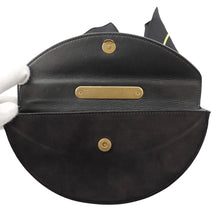 Load image into Gallery viewer, BALENCIAGA Opera Clutch Bag Black/Green570030 suede
