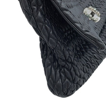 Load image into Gallery viewer, MIUMIU Nappa Crystal Matelassé Shoulder Bag Black Leather
