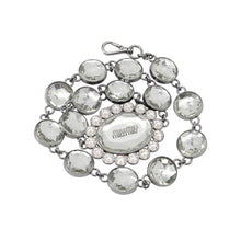 Load image into Gallery viewer, MIUMIU Nappa Crystal Matelassé Shoulder Bag Black Leather
