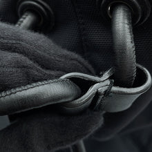 Load image into Gallery viewer, The Row Sporty Pouch Black Canvas Leather
