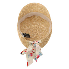 Load image into Gallery viewer, MIUMIU Straw cap Size M Beige/Multicolor5HC154 Straw Silk
