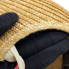 Load image into Gallery viewer, MIUMIU Straw cap Size M Beige/Multicolor5HC154 Straw Silk
