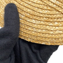 Load image into Gallery viewer, MIUMIU Straw cap Size M Beige/Multicolor5HC154 Straw Silk
