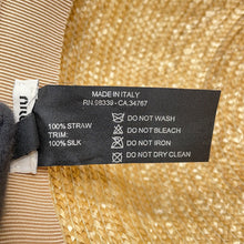 Load image into Gallery viewer, MIUMIU Straw cap Size M Beige/Multicolor5HC154 Straw Silk
