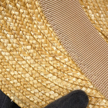 将图像加载到图库查看器中，MIUMIU Straw cap Size M Beige/Pink/White Straw Silk
