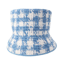 将图像加载到图库查看器中，PRADA Bucket hat Size S Blue/White1HC137 Raffia
