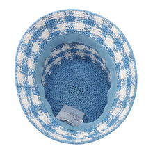 将图像加载到图库查看器中，PRADA Bucket hat Size S Blue/White1HC137 Raffia
