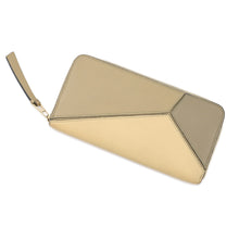 Load image into Gallery viewer, LOEWE Puzzle Zip Around Wallet Beige/Brown Leather
