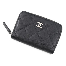Load image into Gallery viewer, CHANEL Matelassé Classic Zip Coin Purse BlackAP0216 Caviar Leather
