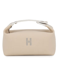HERMES Brid a Black Natural Canvas Size PM