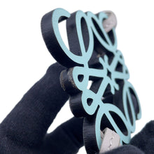 Load image into Gallery viewer, LOEWE Anagram Bag Charm White/Light Blue/Gray Leather
