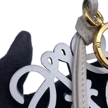 Load image into Gallery viewer, LOEWE Anagram Bag Charm White/Light Blue/Gray Leather
