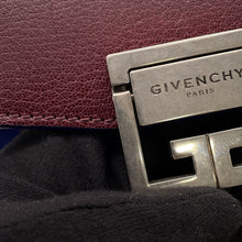 将图像加载到图库查看器中，Givenchy GV3 Shoulder Bag Bordeaux/Blue Leather suede Size Small

