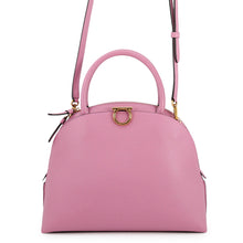 将图像加载到图库查看器中，Ferragamo Gancini 2WAYBag Pink210428 Leather
