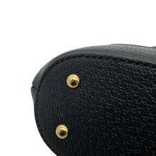 将图像加载到图库查看器中，GUCCI Bamboo Handbag Black616436 Leather
