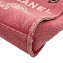 将图像加载到图库查看器中，CHANEL Deauville ChainTote Bag Pink/RedA66939 Canvas Leather Size PM

