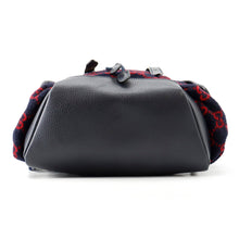 Load image into Gallery viewer, GUCCI GG Wool Backpack Navy/Red598184 Leather Wool
