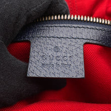 Load image into Gallery viewer, GUCCI GG Wool Backpack Navy/Red598184 Leather Wool
