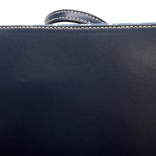将图像加载到图库查看器中，JIMMY CHOO NINE 2 FINE Shopping Tote Bag White/Denim Leather Canvas
