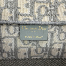 将图像加载到图库查看器中，Dior Oblique Book Tote Gray/EcruWhiteM1296ZRIW_M20I Canvas Size Medium
