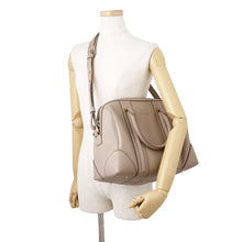 将图像加载到图库查看器中，Givenchy Lucrezia 2WAY Bag Beige Leather Size Large
