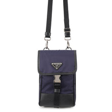 Load image into Gallery viewer, PRADA ShoulderPouch Black/Navy2ZH109 Canvas Leather

