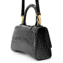 Load image into Gallery viewer, BALENCIAGA Hour glass Black592833 Embossed Leather Size XS
