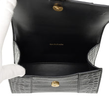 Load image into Gallery viewer, BALENCIAGA Hour glass Black592833 Embossed Leather Size XS
