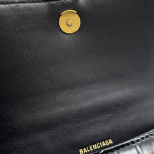 Load image into Gallery viewer, BALENCIAGA Hour glass Black592833 Embossed Leather Size XS
