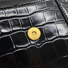 Load image into Gallery viewer, BALENCIAGA Hour glass Black592833 Embossed Leather Size XS
