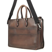 将图像加载到图库查看器中，Berluti To Jules 2WAY Bag Dark Brown scritto leather
