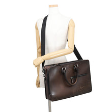 将图像加载到图库查看器中，Berluti To Jules 2WAY Bag Dark Brown scritto leather
