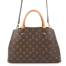 将图像加载到图库查看器中，LOUIS VUITTON Montaigne BrownM41056 Monogram Size MM
