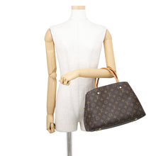 将图像加载到图库查看器中，LOUIS VUITTON Montaigne BrownM41056 Monogram Size MM
