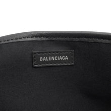 将图像加载到图库查看器中，BALENCIAGA Navy Tote Bag White/Black339933 Canvas Leather Size S
