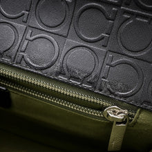 将图像加载到图库查看器中，Ferragamo Gancini Shoulder Bag BlackAQ-21 Leather
