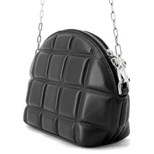将图像加载到图库查看器中，Bottega Veneta Padded Halfmoon Black593165 Leather Size Mini
