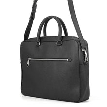 Load image into Gallery viewer, BURBERRY Ainsworth 2-Way Briefcase Black8014265 Calf Grain Leather
