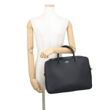 Load image into Gallery viewer, BURBERRY Ainsworth 2-Way Briefcase Black8014265 Calf Grain Leather
