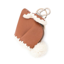 Load image into Gallery viewer, LOEWE Bunny Bag Charm Pouch Brown Leather
