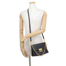 Load image into Gallery viewer, Givenchy GV3 2wayShoulder Bag BlackBB501CB033 Leather suede Size Small
