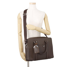 Load image into Gallery viewer, BVLGARI BVLGARI・BVLGARI Man Briefcase Brown Grained Calf Leather
