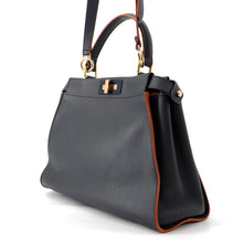 Load image into Gallery viewer, FENDI Peekaboo 2wayShoulder Bag Navy8BN226 Leather Size regular
