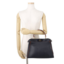 Load image into Gallery viewer, FENDI Peekaboo 2wayShoulder Bag Navy8BN226 Leather Size regular
