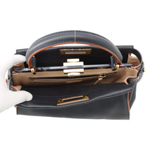 Load image into Gallery viewer, FENDI Peekaboo 2wayShoulder Bag Navy8BN226 Leather Size regular
