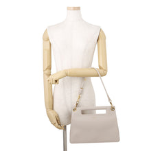 Load image into Gallery viewer, Givenchy Whip Shoulder Bag Light GrayBB508FBGV Calf Leather Size Medium
